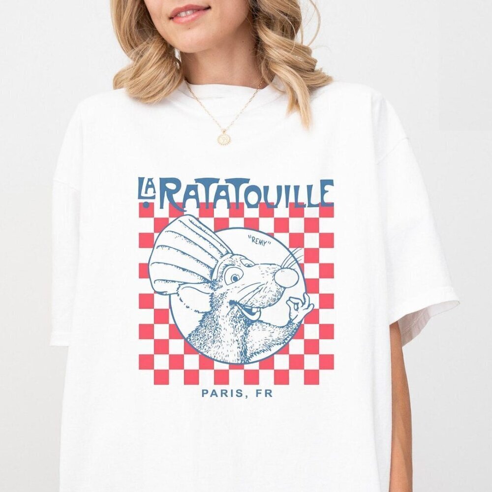 Ratatouille Shirt  Vintage Gusteaus Remy Anyone Can Cook Little Chef Tee
